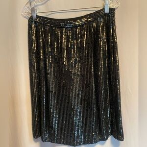 Black Sequin Skirt